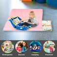 thumbnail image 3 of Personalized Toddler Nap Mat with Name – Flower Pattern Roll-Up Sleeping Mat for Preschool Daycare, Removable Pillow Soft Minky Blanket, Custom Kids Nap Mat for Girls, Ideal for Travel or Camping, 3 of 8