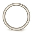 thumbnail image 2 of Solid Titanium Grooved Edge 6mm Matte Brushed Finish and Wedding Band Ring Comfort-Fit Size 11, 2 of 7