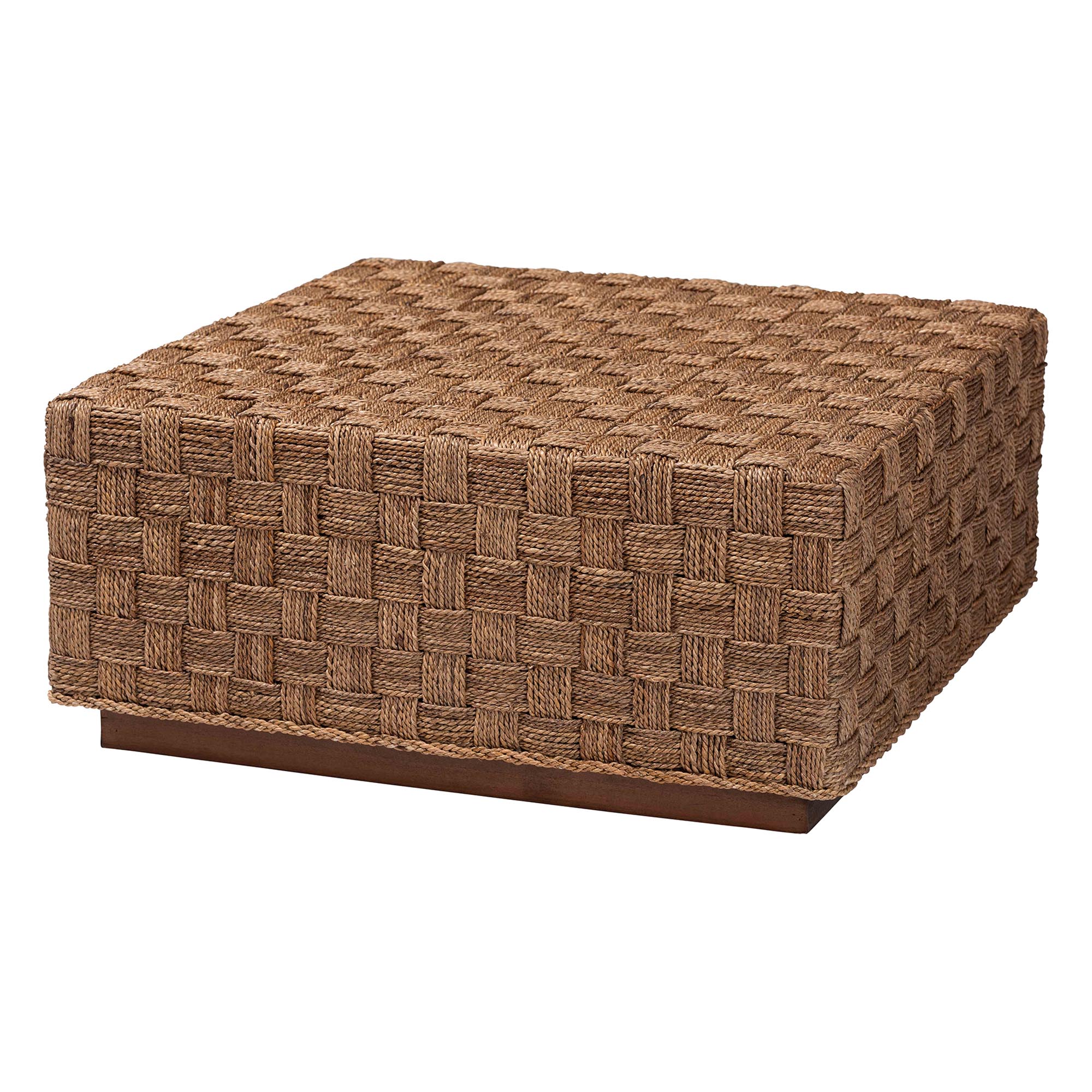 bali & pari Karina Boho Coffee Table, Natural Seagrass