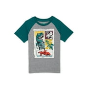 365 Kids From Garanimals Boys Short Sleeve Raglan Tee