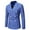 Blue, variant on FAVIPT Men's Casual Suit Double Breasted Blazer,Business Blazer Solid Color Formal Dress Coat Jacket Notch Lapel Personality Tailored Suit