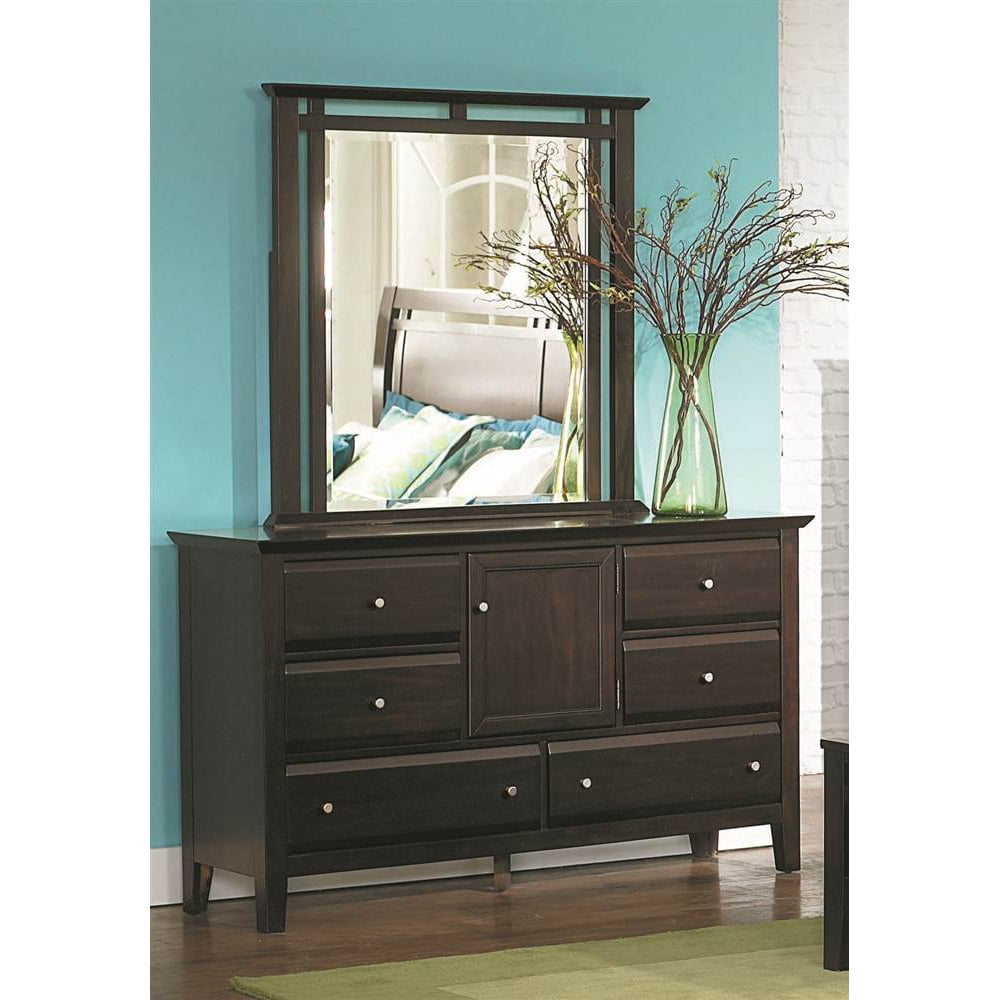 Transitional Dresser in Espresso Finish