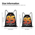 thumbnail image 3 of Mochila con cordón de Cars 95 de Lightning McQueen, bolsa deportiva para gimnasio, mochila con cordón para senderismo, 3 of 4