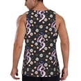 thumbnail image 3 of Gaeub Snake And Floral1 Men's Athletic Tank Top, Workout Sleeveless Shirts, Running Tank Tops for Gym, Running, Training - 4X-Large, 3 of 9