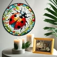 thumbnail image 6 of Ladybug Stained Glass Suncatcher, Ladybug Glass Suncatchers for Windows For Merry Christmas, 6 of 7