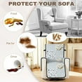 thumbnail image 5 of TSOVTHRID Floral Patchwork Gray Recliner Sofa Slipcover with Storage Pocket, Easy to Install Soft Reclining Chair Couch Cover, Furniture Protector Cover for Pet Living Room, 5 of 7