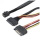 thumbnail image 2 of 3X Cable Integrado 12G Mini SAS HD A U.2 36P SFF-8643 A SAS U.2 SFF-8639 con Fuente de Alimentación de 15 Pines, Adecuado para SSD U.2, 2 of 5