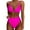 Hot Pink, variant on kamemir Womens Bathing Suits Tankinis Tankini Swimsuits for Women Loose Fit Modest Two Piece Bathing Suits(Hot Pink,XL)