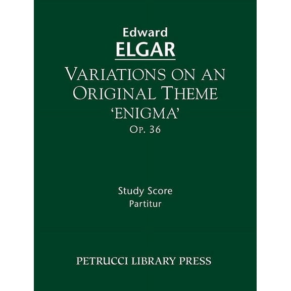 Variations on an Original Theme 'Enigma', Op.36: Study score, (Paperback)