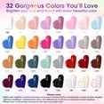 thumbnail image 3 of Gellen 71Pcs Gel Nail Polish Kit with 54W UV Light, 32Colors Rainbow Glow All Seasons Hema-Free Gel Polish Set with 5pcs Functional Gel Top Base Coat, Nail Art Salon Manicure for Women, 3 of 9