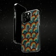 thumbnail image 6 of DistinctInk Hybrid (Acrylic / TPU) Clear Slim Fit Case for Apple iPhone 14 Pro MAX (6.7" Screen) - "Vibrant Rainbow Patterns: Minimalistic Contrast Delight", 6 of 8