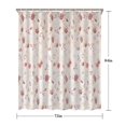 thumbnail image 5 of Pioneer Flower Floral Print Pattern Shower Curtain 72"x84" ,Bathroom Decorative Shower Curtains Set with 12 Hooks,Modern Waterproof Washable Shower Curtain, 5 of 6