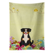 Carolines Treasures BB6038KTWL Easter Eggs Entlebucher Kitchen Towel 15 X 28" multicolor