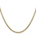 thumbnail image 3 of 14k Yellow Gold 18 Inch 2.45mm Round Box Chain Necklace Pendant Charm, 3 of 9