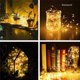 thumbnail image 5 of Cadena de luces LED de 2 m, 5 m, 10 m, 100 luces LED de alambre de cobre, funciona con 3 pilas AA, para decoración de fiestas de bodas y Navidad, 5 of 5