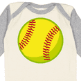 thumbnail image 4 of Inktastic Personalized Softball Boys or Girls Long Sleeve Baby Bodysuit, 4 of 5