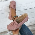 thumbnail image 5 of Pandaie Ballet Flats for Women Closed Round Toe Slip on Bowknot Flats Shoes Vintage Work Business Casual Dressy Penny Loafers Pink Size 9, 5 of 8