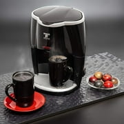 Moss & Stone Mini Drip Coffee Maker with Mug (5 oz Mugs), Small Coffee Pot With 2 Coffee Cups, Mini Coffee Maker (2 Drip & 2 Mug)