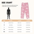 thumbnail image 4 of Picia Pink Flamingos and Flowers Womens Soft Woven Cotton Elastic Waistband Sleep Pajama Pant Lounge Sleep Pant With Pockets And Drawstring-Medium, 4 of 9