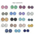 thumbnail image 7 of 1 Pair Ladies Ear Stud Stainless Steel Floral 12mm Reusable Removable Earring Parties Jewelry Festival Christmas Gift Type 21, 7 of 7