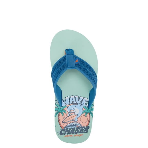 Rugged Shark Little & Big Boys Shark Week Eva Flip Flop