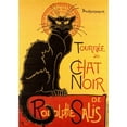 thumbnail image 3 of Steinlen, Theophile 11x14 Black Modern Framed Museum Art Print Titled - Le Chat Noir, 1896, 3 of 5