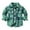 Green, variant on Kids Toddler Boys Girls Plaid Flannel Shirt Jacket Long Sleeve Button Top Casual Fall Winter Shacket Coat Clothes
