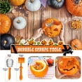 thumbnail image 7 of Gintenco Pumpkin Carving Tool & Kit, with Stainless Steel Molds, Decorating Kit 16pcs, 7 of 7