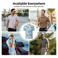 thumbnail image 6 of Daiia Gnome Pool Party Pattern Men’s Polo Shirts,Solid Deck Shirt,Classic Fit, Breathable Cotton Polo for Casual and Sport Wear-X-Large, 6 of 7