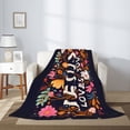 thumbnail image 4 of PHELIKA Jesus Loves You Christian Monogram 02 All Season Soft Throw Blanket Lightweight Flannel Fleece Blankets 50"x40", 4 of 8