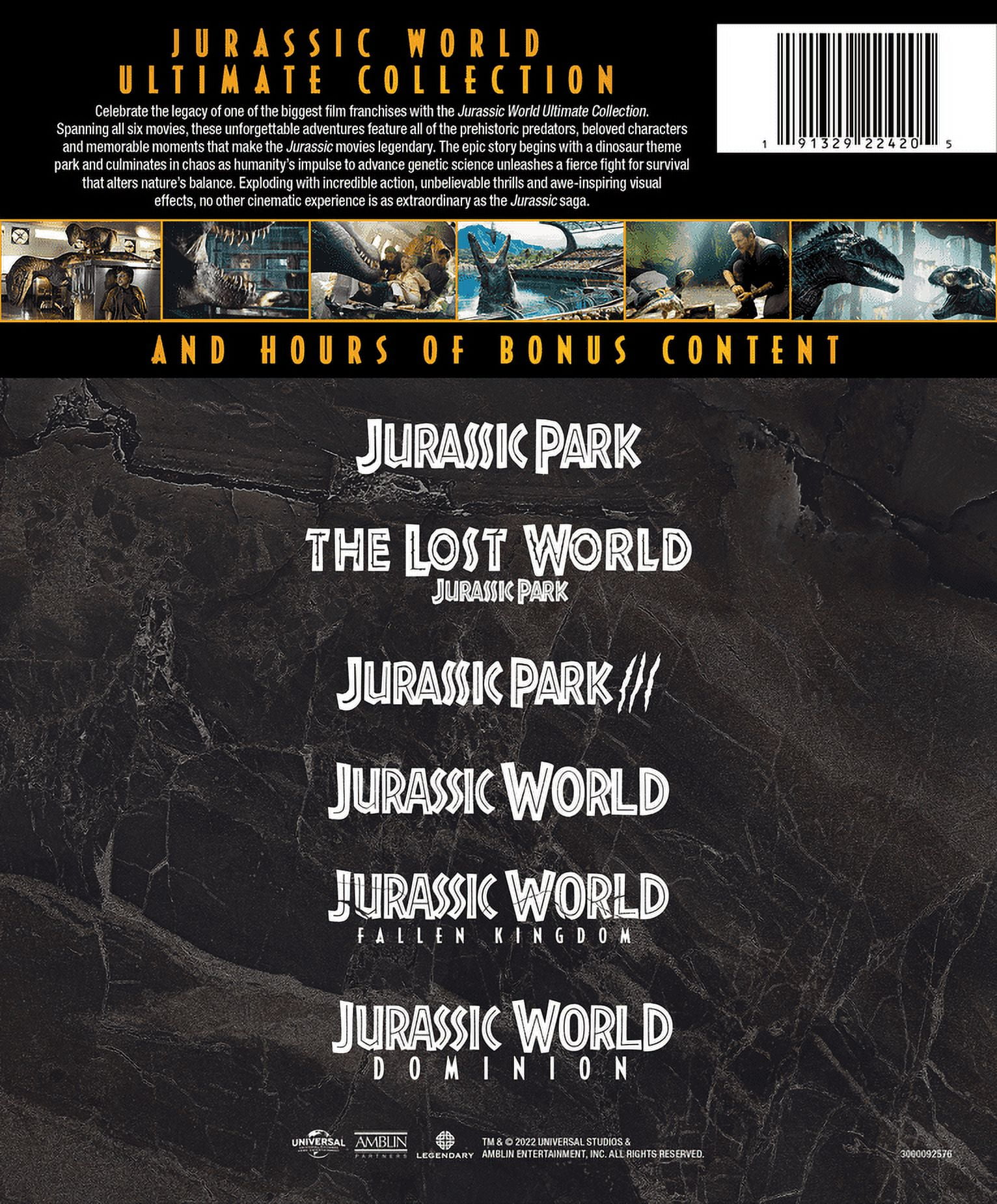 Jurassic World: 6-Movie Collection (4K Ultra HD + Blu-ray + 