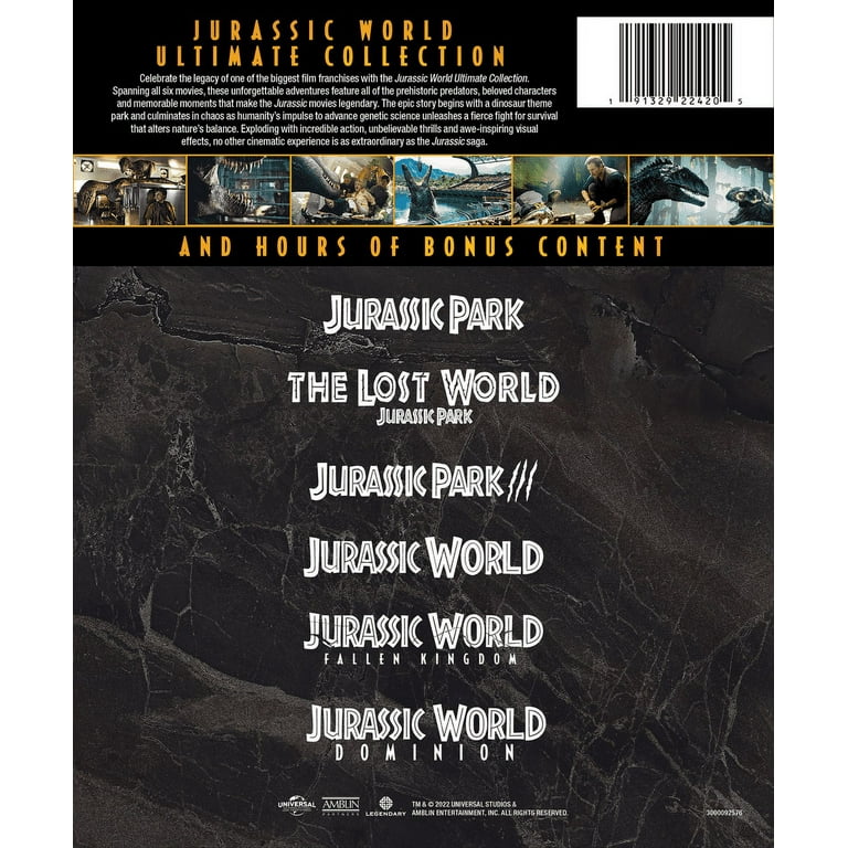 Jurassic Park et Jurassic World en 4K