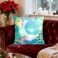 thumbnail image 5 of Euaioeiu LED Pillow Cushion with Lights, Ramadan Decor, Moon Star Lantern Pattern, Glowing Throw Pillow for Sofa Bed, 18x18 Inches, Polyester, Home Decor Gift for Festival Party, 5 of 6