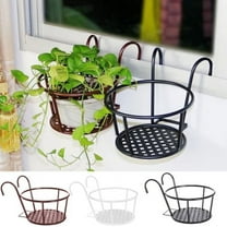 Cheers.US Hanging Basket 22 cm x 18 cm x 22 cm Iron Plant Stand & Rack with Rustproof