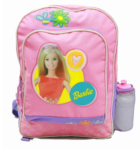 Backpack - Barbie - Purple - w/ Water Bottle (Large School Bag) New ...