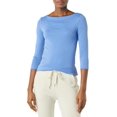 thumbnail image 1 of walmart Essentials Womens 3/4 Sleeve Boatneck T-Shirt, 1 of 8