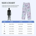 thumbnail image 4 of Vsdgher Purple Butterfly Print Mens Pajama Pants Sleep & Lounge Pants, PJ Bottoms With elastic waistb and Pockets, 4 of 5