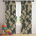 thumbnail image 5 of Camouflage 42x84in(106x213cm) Curtains 2 Panels for Kids Bedroom, Window Drapes for Kids Boys Girls Bedroom Curtains Designed To Spark Joy and Creativity, 5 of 5