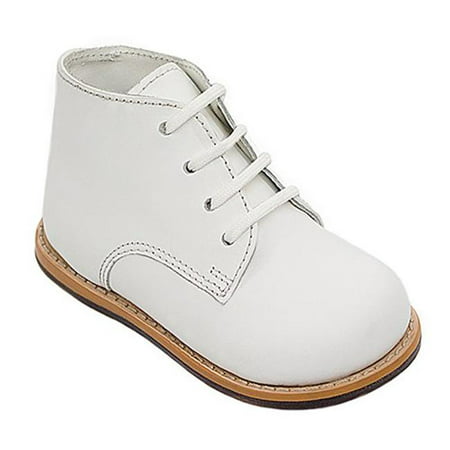 8190 Plain Infant Walking Shoes, White - Medium - Size (Best Shoes For Infants Learning To Walk)