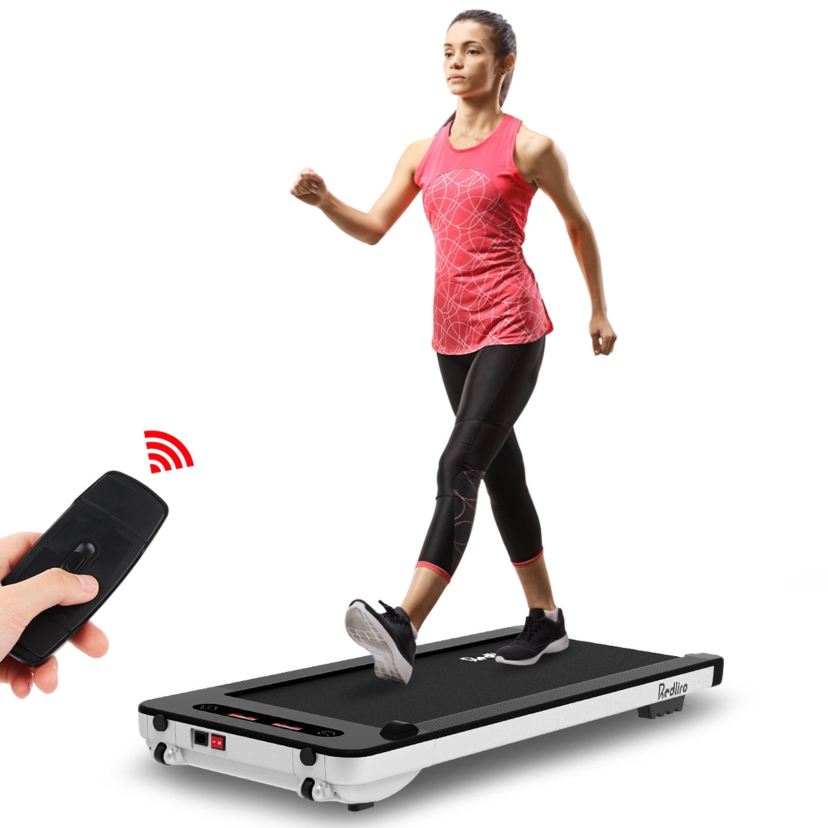 Redliro Under Desk Treadmill Walk Pad 2.25HP 300LBS AntiSlip Belt