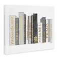 thumbnail image 2 of Stupell Industries Contemporary Horizontal Fashion Book Stack Glam Grey Gold White Canvas Art, 48 x 36, by Amanda Greenwood, 2 of 7