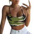 thumbnail image 5 of Tank Tops for Women Camouflage Sleeveless Bustier Bra Vest Crop Blouse T-Shirt Camis Top, 5 of 8
