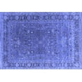 thumbnail image 1 of Ahgly Company Indoor Rectangle Oriental Blue Industrial Area Rugs, 2' x 4', 1 of 4