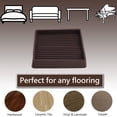 thumbnail image 2 of 3X3 Tazas Con Ruedas Cuadradas De Goma Para Muebles Almohadillas Antideslizantes Para Muebles Tapón De Cama Protectores De Piso Con Agarre - Protege Cualquier Piso, 2 of 5