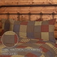 thumbnail image 3 of VHC Brands Ridge Patchwork Cotton Rustic Bedding King Sham, Cedar Green, 3 of 5