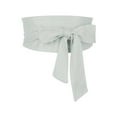 thumbnail image 1 of Cinturón Obi sólido para mujeres de tallas grandes INSPIRE CHIC, cinturón de lazo autoadherente, cinturón ancho para vestido de 35.43-45.67" gris claro, 1 of 6