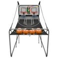 thumbnail image 5 of ZENSTYLE Foldable Basketball Arcade Game with LED Scoring & 8 Game Options Electronic Basketball Game Black, 5 of 8