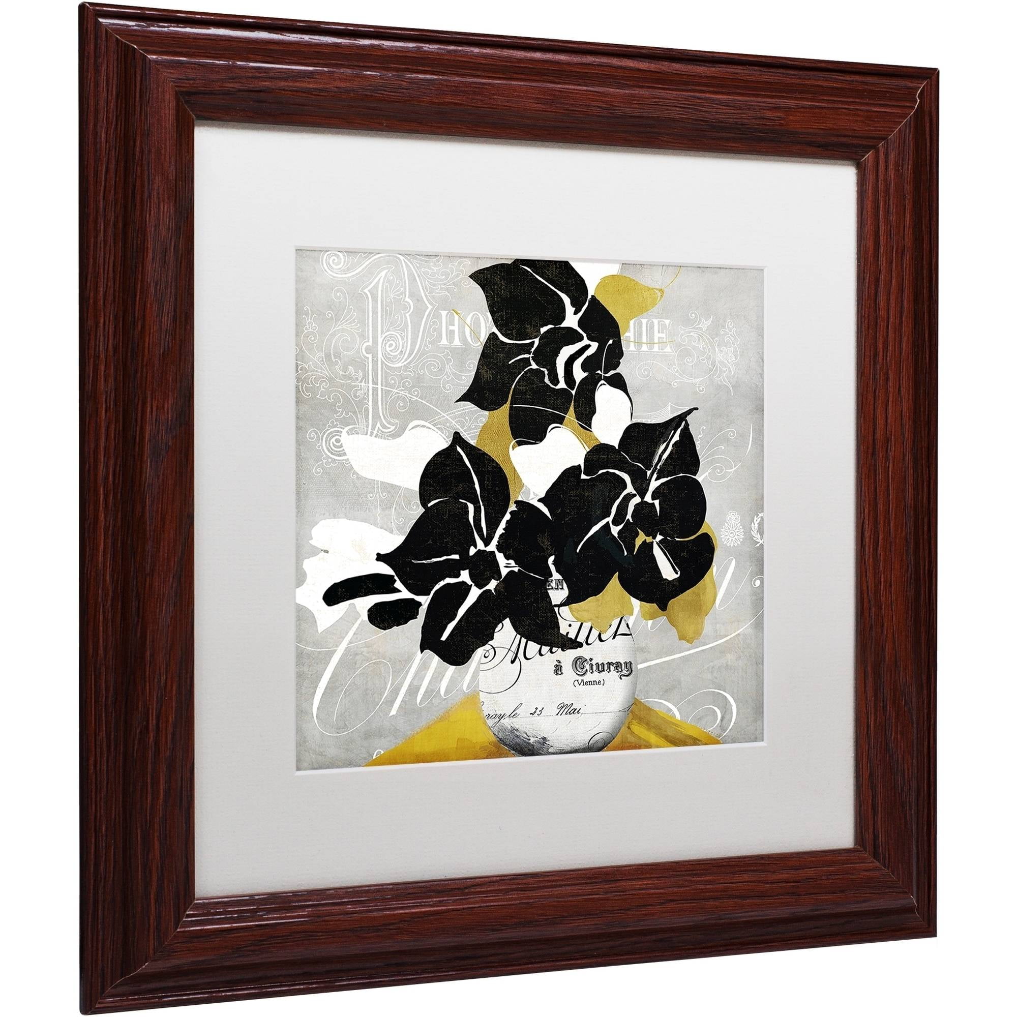 Trademark Fine Art "Georgette I" Canvas Art by Color Bakery White Matte, Wood Frame