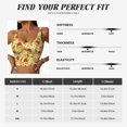 thumbnail image 5 of Gukieu Bees Honeycomb Jars Of Honey Flowers Print Women's Sports Vest, Low-neck U-shaped Removable Pad Sports Bra for Yoga, Exercise, Dance-XX-Large, 5 of 8
