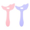 thumbnail image 1 of 2 plantillas para delineador de ojos, molde para delineador de ojos, almohadillas para plantillas, herramienta de maquillaje de ojos, plantilla para lápiz de cejas, rosa y morado, 1 of 7